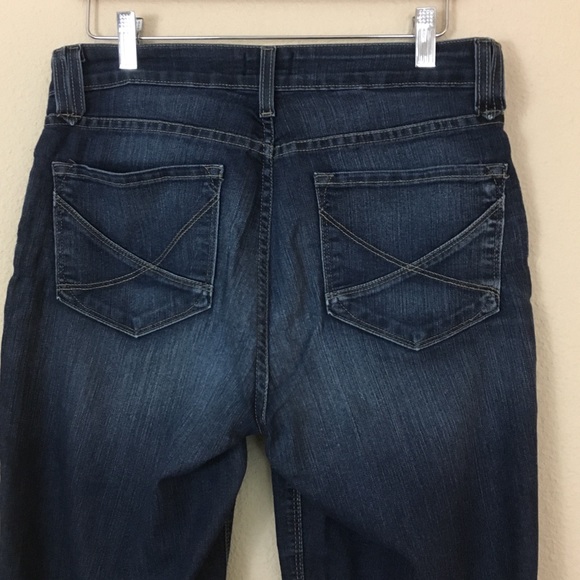 NYDJ Straight Leg Dark Wash Jeans sz 8 - Picture 4 of 6